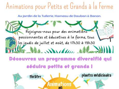 Animations pour petits et grands à la Ferme