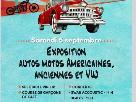 Journée auto et motos d'exception, pom-pom girls et Concert