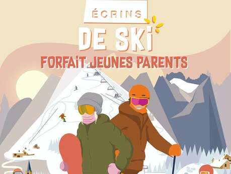 Écrins de ski : séjour jeunes parents (hébergement et forfait de ski semaine à partager) à partir 206 €/personne - Station de Pelvoux Vallouise