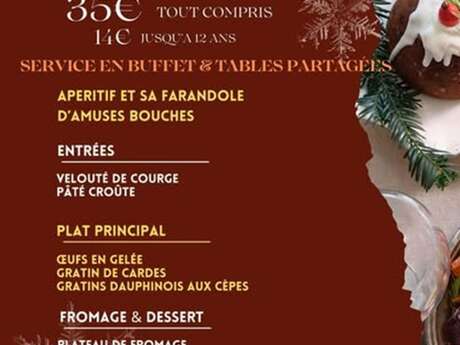 Repas du nouvel an à La Ferme Auberge la Maguette