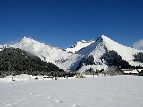 Bergpas van La Ramaz vanuit Praz de Lys