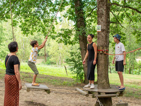 Mini treetop adventure trail