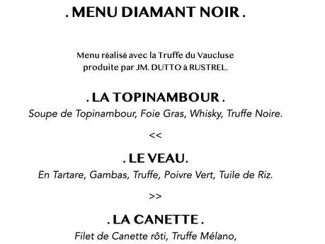 Menu tout Truffe