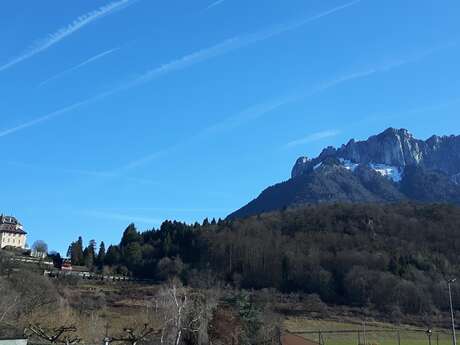 Château de Menthon-St-Bernard par les hameaux