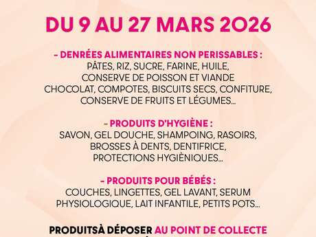 Collecte Solidaire pour les Restos du Coeur par Espace Pluriel Jeunes