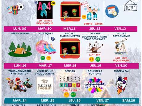 Animations Ré Jeunesse à La Flotte - Février