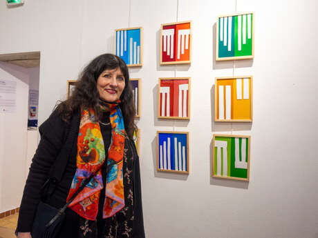 Exhibition of glass paintings by Coline Fabre