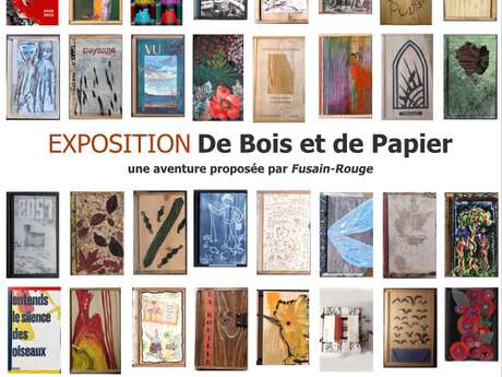 Exposition de livres en bois Exposition de livres en bois