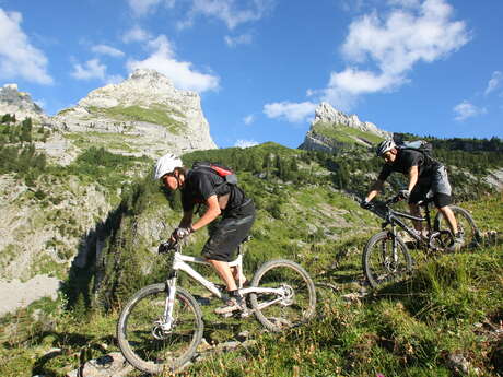 Tour du Grand-Bornand - Mountainbike-Route Cross Country n°2 - Variante