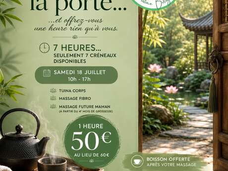 Journée speciale. Massages