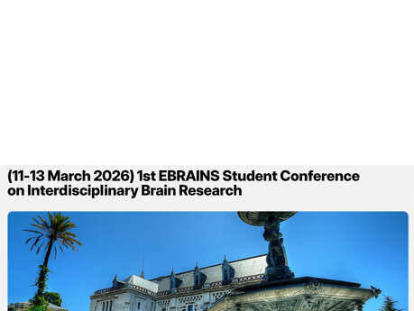 1st EBRAINS Student Conference on Interdisciplinary Brain Research 1st EBRAINS Student Conference on Interdisciplinary Brain Research