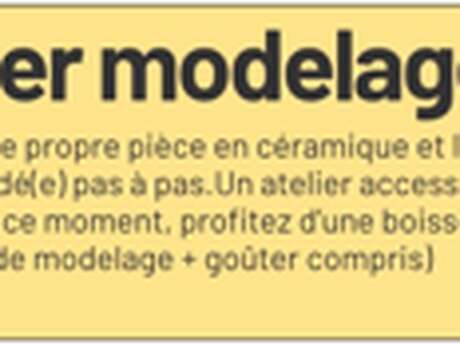 Atelier modelage poterie La Fabrik