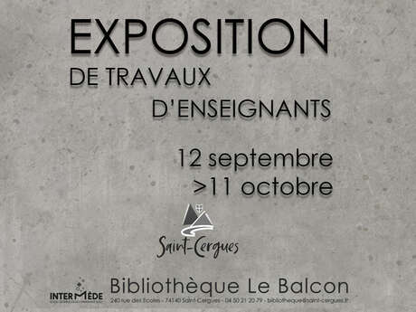 EBAG : Exposition des travaux d'enseignants