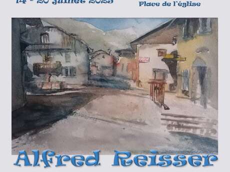 Exposition d'aquarelles d'Alfred Reissier