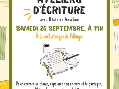 Atelier d'écriture avec Béatrice Anselmo