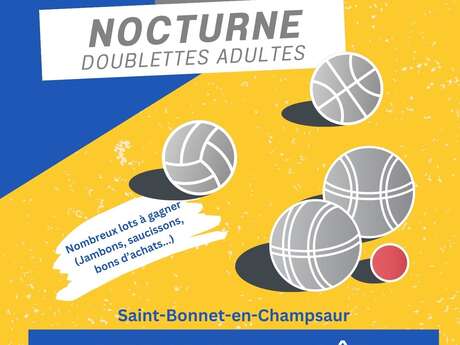 Concours de pétanque nocturne