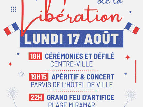 La Londe les Maures Liberation Day: ceremony, parade, fireworks and dance.