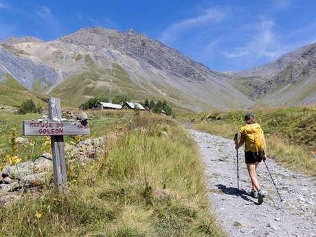 Le lac du Goléon depuis les Terrasses
