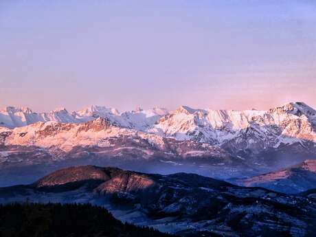 Randonnée accompagnée en raquettes "Les crêtes de Chabanon"