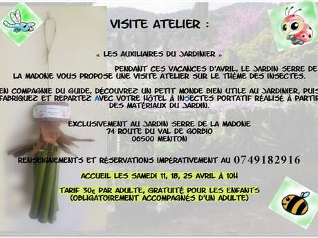 Visita al laboratorio: I miei aiutanti in giardino