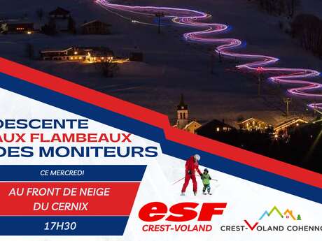 Torchlight descent of the ski instructors