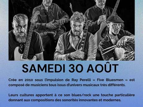 Soirée concert Five Blues Men au domaine Solignac
