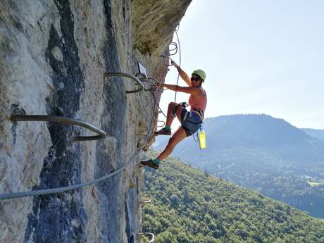 Via ferrata avec l'Ecole 2 la Montagne