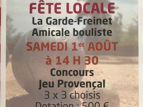 Concours de pétanque