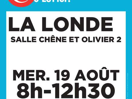 Blood drive in La Londe les Maures