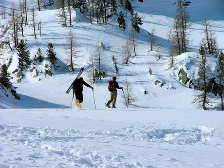 Snowshoeing route of Les Granges