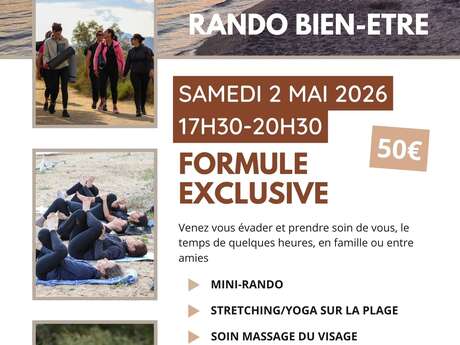 Mini-randonnée bien-être, massage et stretching