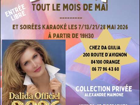 Exposition Dalida - Soirées karaoké - Restaurant Da Giulia