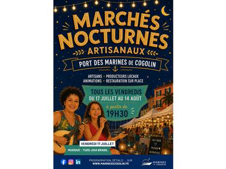 Handwerklicher Nachtmarkt in Les Marines de Cogolin