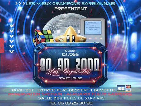 Soirée 80,90,2000