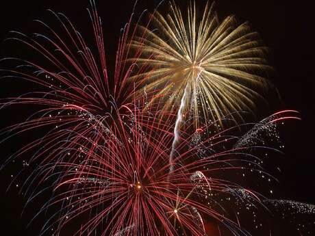 Feu d'artifice à Saint-Mathurin-sur-Loire