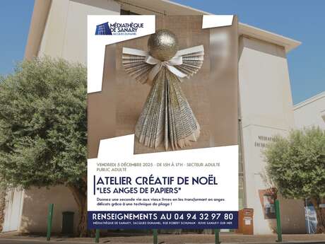 Atelier créatif de noël : 'Les anges de papiers"