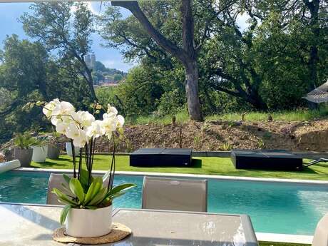 Mme MARRIE France- Maison 4 chambres avec piscine avec vue sur le château