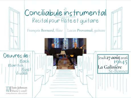 Conciliabule instrumental , récital pour flûte et guitare - concert