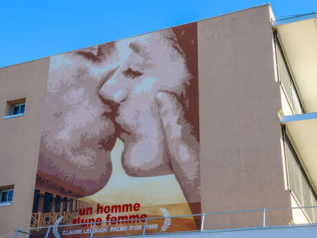 Mur peint "Un homme et une femme"