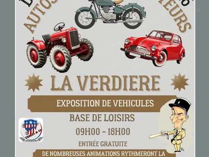 Exposition de véhicules : autos, motos, tracteurs
