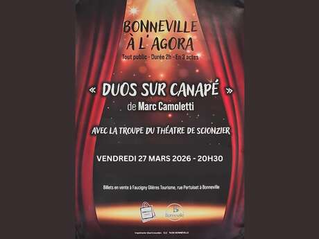 Théâtre - Troupe de théâtre de Scionzier - " Duos sur canapé "