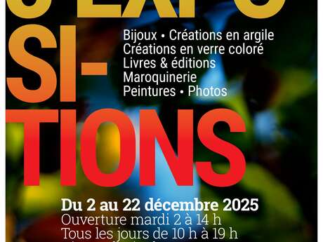 Exposition de bijoux, livres & éditions, maroquineries et  ateliers sonores, photos