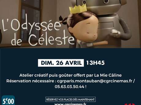 Ciné | Atelier & Goûter - L'odyssée de Celeste