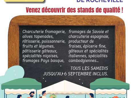 Marché alimentaire estival de Rocheville