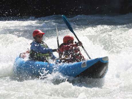 Canoë-kayak gonflable sur la Durance