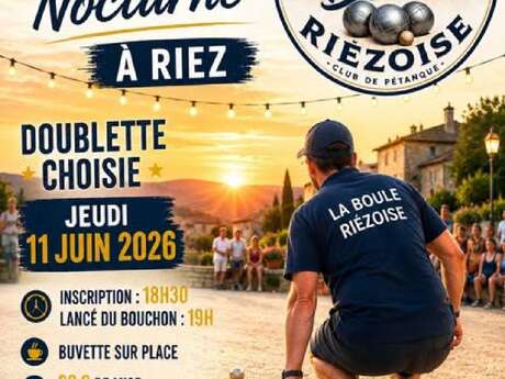 Concours de boules nocturne à Riez