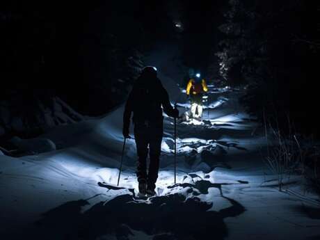 Randonnée nocturne et fondue aux Glières