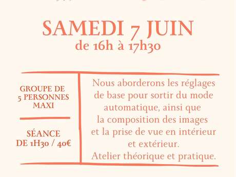 COURS de  PHOTO