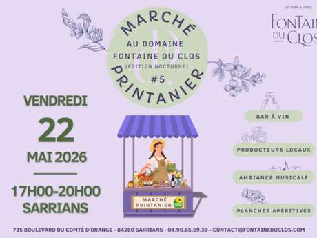Marché printanier au Domaine Fontaine du Clos
