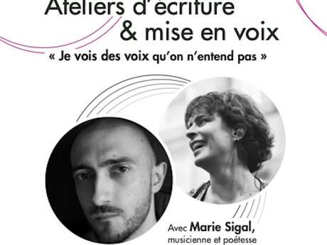 Ateliers d'écriture avec Dorian Masson et Marie Sigal